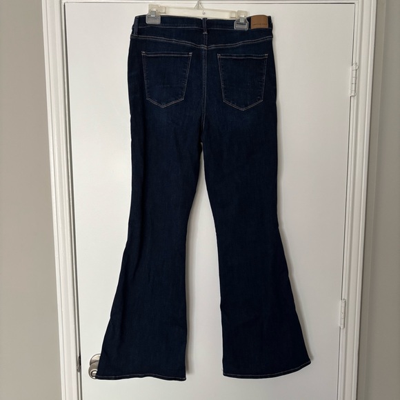 American Eagle Dark Wash Flare Jeans - Long Length - Picture 2 of 6
